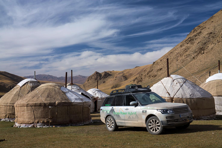 Los prototipos del Range Rover Híbrido llegan a Kirguistán