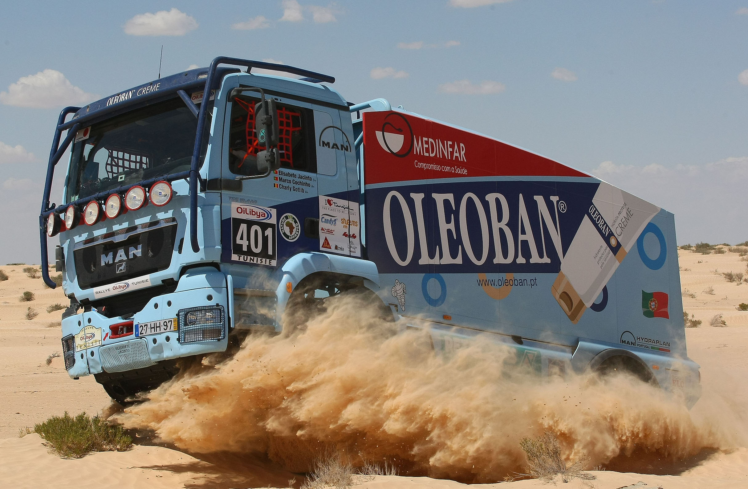 Elisabete Jacinto con MAN TGS 4×4 vence en el rally de Túnez en camiones