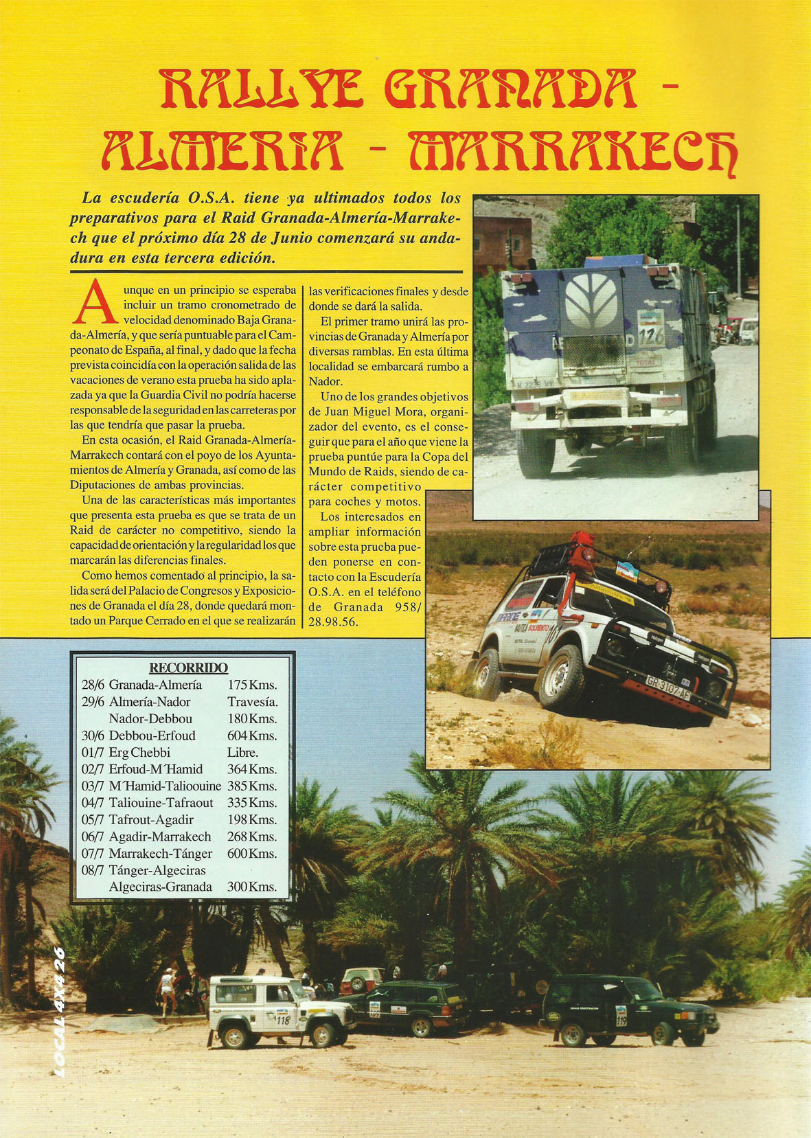 Revista Local 4x4 32 26 Reportaje Rallye Granada Almería Marrakech