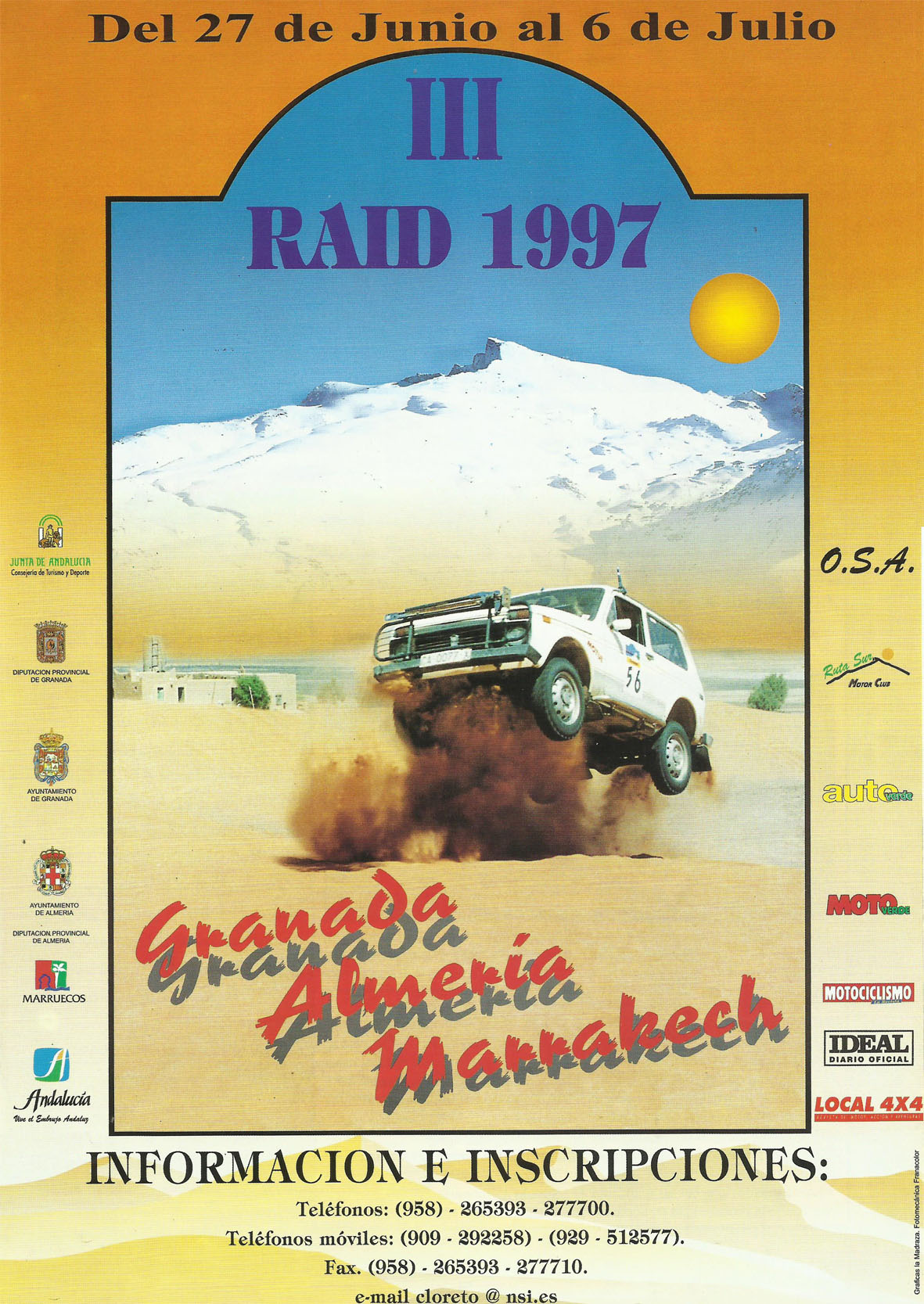 Revista Local 4x4 32 27 Publicidad Rallye Granada Almería Marrakech