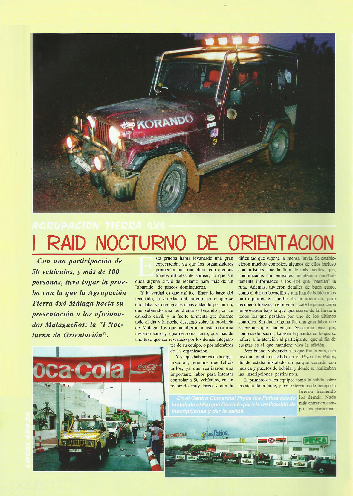 Revista Local 4x4 32 36 Actividades Realizadas I Rally Nocturno de Orientación