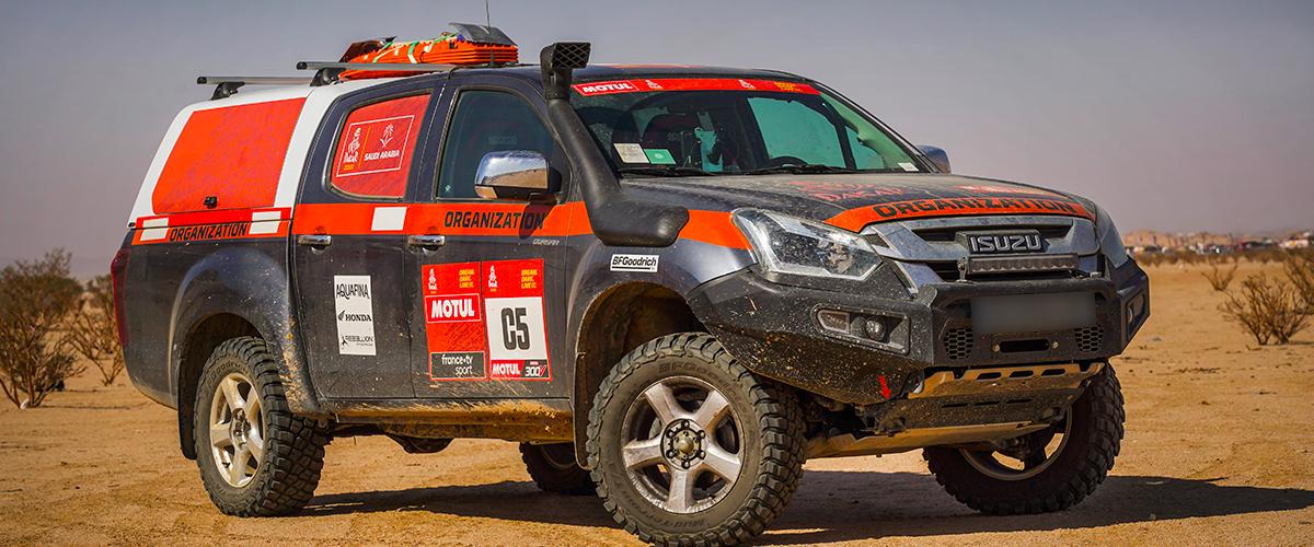 Los Isuzu D-Max mantienen las 5 estrellas Euro NCAP y se preparan para el próximo Dakar