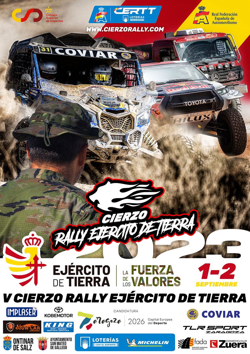 Cartel Oficial Rally Cierzo 2023.