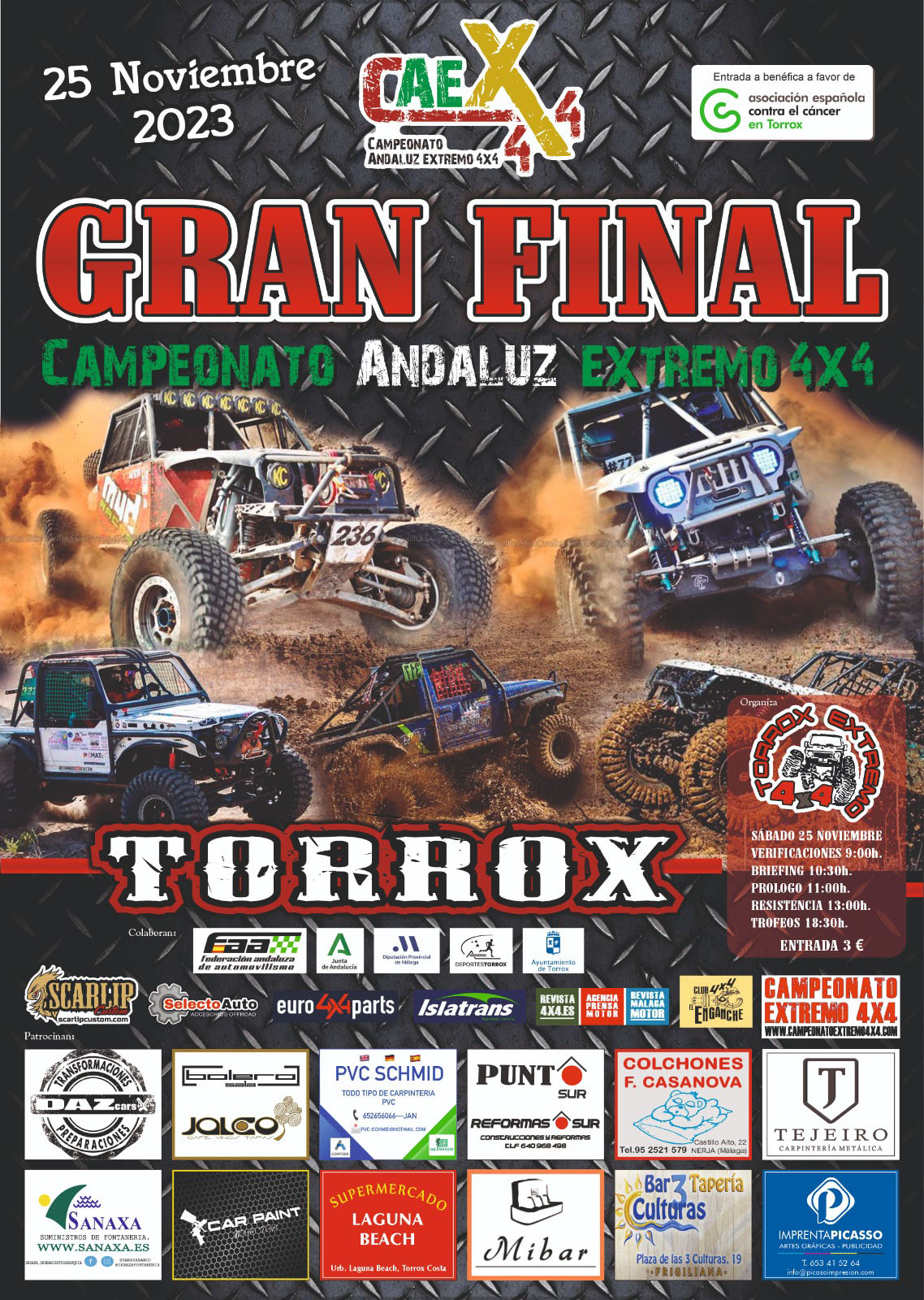 Cartel Oficial IV Extreme 4x4 Torrox 2023.