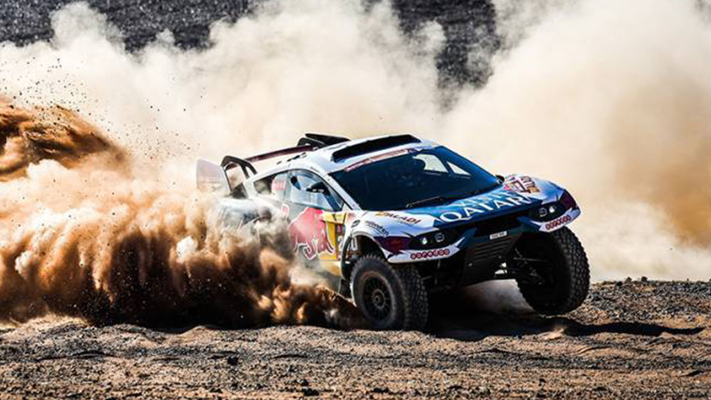 Al Attiyah en los entrenamientos previos al Rally Dakar 2024.