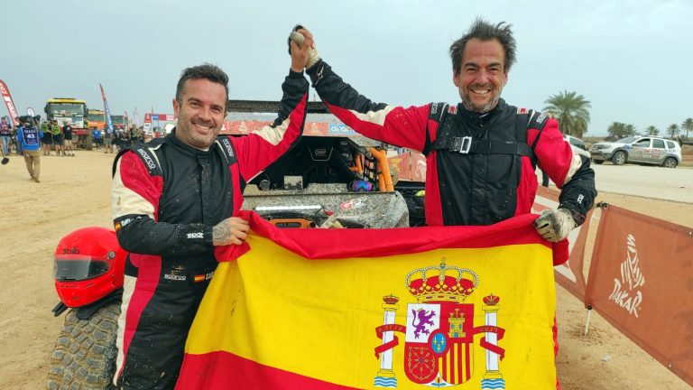 Carlos Vento y Carlos Ruiz equipo Patriot Racing Team Dakar 2023.